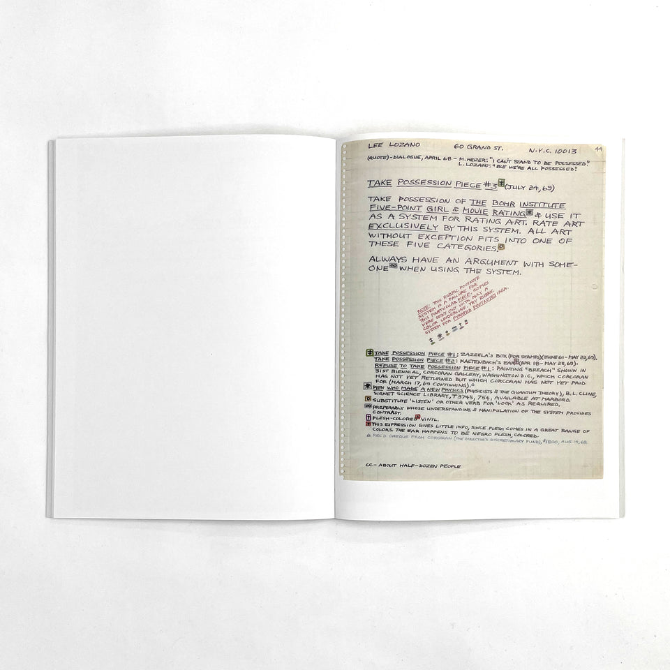 Lee Lozano, Language Pieces