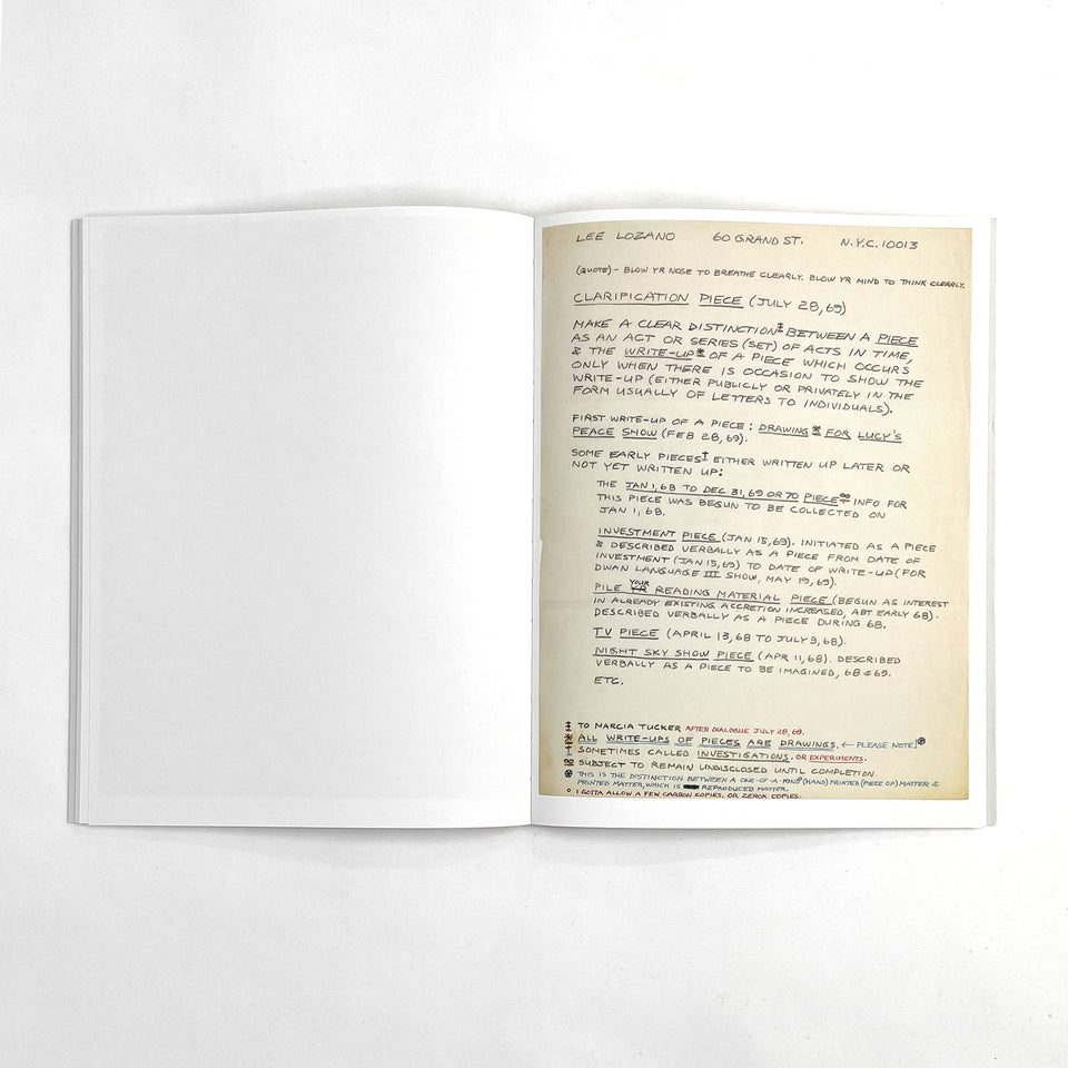 Lee Lozano, Language Pieces