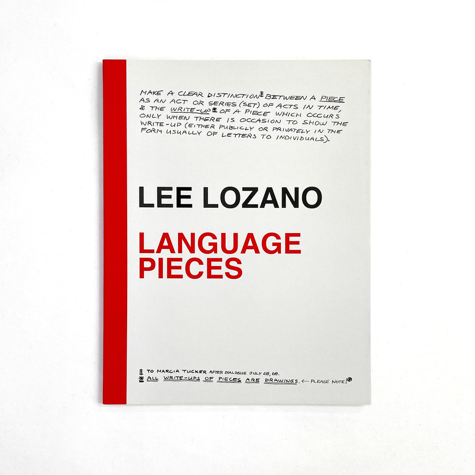 Lee Lozano, Language Pieces